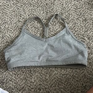 Athleta Gray Sports Bra with Seamless Fit and Soft Fabric